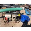 Image 1 : 4" TRASH PUMP WITH 40XHP - HONDA - APPROXIMATELY 70' INTAKE HOSE (BLUE), OUTTAKE HOSE IS GREEN