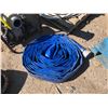 Image 2 : 4" TRASH PUMP WITH 40XHP - HONDA - APPROXIMATELY 70' INTAKE HOSE (BLUE), OUTTAKE HOSE IS GREEN