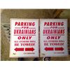 Image 1 : 2 PARKING FOR UKRAINIANS SIGNS