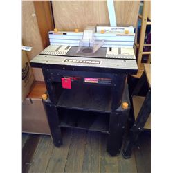 CRAFTSMAN TABLE SAW W/ ATTACHMENTS - NO BLADE