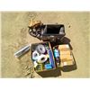 Image 1 : 2 BOXES OF MISC. AND POWER FIST TOOL BAG W/ TOOLBELTS, ETC.