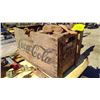 Image 5 : OLD COCA-COLA WOOD CRATE FILLED WITH ASSORTED METALS/PARTS