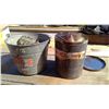 Image 1 : TWO METAL PAILS OLD ODS/ENDS