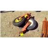 Image 1 : TWO TRACTOR TIRES ORANGE