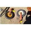 Image 4 : TWO TRACTOR TIRES ORANGE