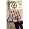 Image 5 : TWO PITCHFORK HEADS+HATCHET HEAD+HANDLE FOR PITCHFORK+AIR CONTROL+PROPAINE REGULATOR