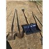 Image 5 : GARDEN TOOLS+ SNOW SHOVEL+TWO METAL SAWHORSE