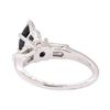Image 3 : 1.39 ctw Blue Sapphire and Diamond Ring - Platinum