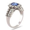 Image 2 : 1.38 ctw EXTREMELY RARE UNHEATED VIOLETISH BLUE SAPPHIRE and 1.96 ctw Diamond Pl