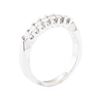 Image 4 : 0.40 ctw Diamond Straight Line Ring - 14KT White Gold