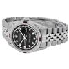 Image 4 : Rolex Mens Stainless Steel Diamond Lugs & Ruby Datejust Wristwatch