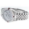 Image 4 : Rolex Mens Stainless Steel Meteorite Diamond And Ruby Datejust Wristwatch