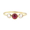 Image 2 : 1.20 ctw Ruby and Moonstone Ring - 18KT Yellow Gold