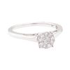 Image 1 : 0.27 ctw Diamond Ring - 14KT White Gold