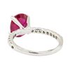 Image 3 : 2.38 ctw Glass Filled Natural Ruby and Diamond Ring - 14KT White Gold