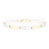 Image 1 : Greek Key Bracelet - 14KT Yellow and White Gold