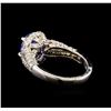 Image 3 : 14KT White Gold 2.14 ctw Tanzanite and Diamond Ring