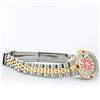 Image 8 : Rolex Ladies 2 Tone 14K Red Vignette String Diamond Lugs & Ruby Datejust Wriswat