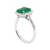 Image 4 : 2.38 ctw Emerald and Diamond Ring - Platinum