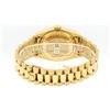 Image 5 : Rolex Mens 18K Yellow Gold Red Vignette Diamond Quickset President Wristwatch Wi