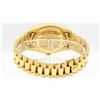 Image 6 : Rolex Mens 18K Yellow Gold Red Vignette Diamond Quickset President Wristwatch Wi