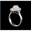 Image 4 : 14KT White Gold 1.04 ctw Diamond Ring