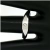 Image 8 : Men's Textured 14K White Gold Bead Set Round Diamond Solitaire Band Ring Sz 9.5