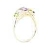 Image 4 : 3.00 ctw Rainbow-Colored Gemstone Ring - 10KT Yellow Gold