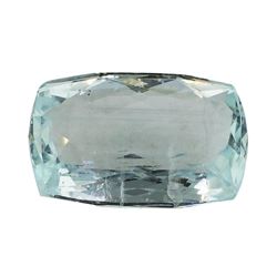 10.92 ct.Natural Cushion Cut Aquamarine