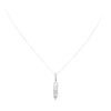 Image 2 : 0.51 ctw Diamond Icicle Pendant with Chain - 14KT White Gold