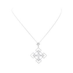 1.64 ctw Diamond Pendant And Chain - 14-18KT White Gold