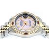 Image 4 : Rolex Ladies 2 Tone 14K Pink MOP Diamond & Ruby Datejust Wristwatch