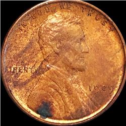 1909 V.D.B. Lincoln Wheat Penny CLOSELY UNC