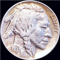 1937-D "3-LEGGED" Buffalo Nickel LIGHT CIRCULATED