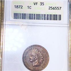 1872 Indian Head Penny ANACS - VF35