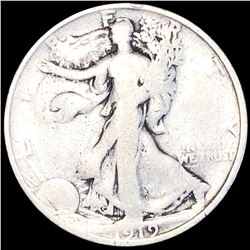 1919-D Walking Half Dollar NICELY CIRCULATED