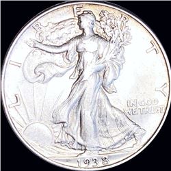 1938-D Walking Half Dollar NEARLY UNCIRCULATED