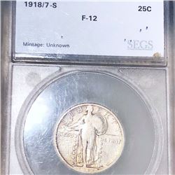 1918/7-S Standing Liberty Quarter SEGS - F12