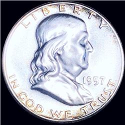 1957 Franklin Half Dollar GEM PROOF