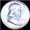 Image 1 : 1957 Franklin Half Dollar GEM PROOF
