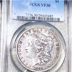 1895-O Morgan Silver Dollar PCGS - VF30