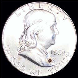 1963-D Franklin Half Dollar CLOSELY UNCIRCULATED