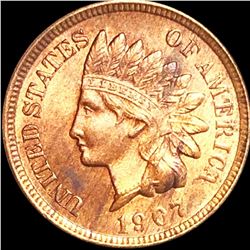 1907 Indian Head Penny CLOSELY UNCIRCULATED