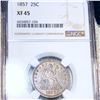 Image 1 : 1857 Seated Liberty Quarter NGC - XF45