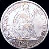 Image 1 : 1891 Seated Liberty Dime LIGHTLY CIRCULATED