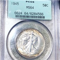 1945 Walking Half Dollar PCGS - MS64