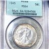 Image 1 : 1945 Walking Half Dollar PCGS - MS64