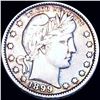 Image 1 : 1899 Barber Silver Quarter LIGHTLY CIRCULATED
