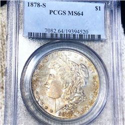 1878-S Morgan Silver Dollar PCGS - MS64