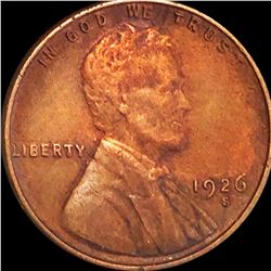 1926-S Lincoln Wheat Penny LIGHTLY CIRCULATED